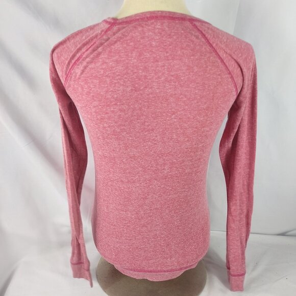Mossimo Supply Co. Womens Red Fitted Crew Neck Long Sleeve Tee Size XS - Picture 4 of 5